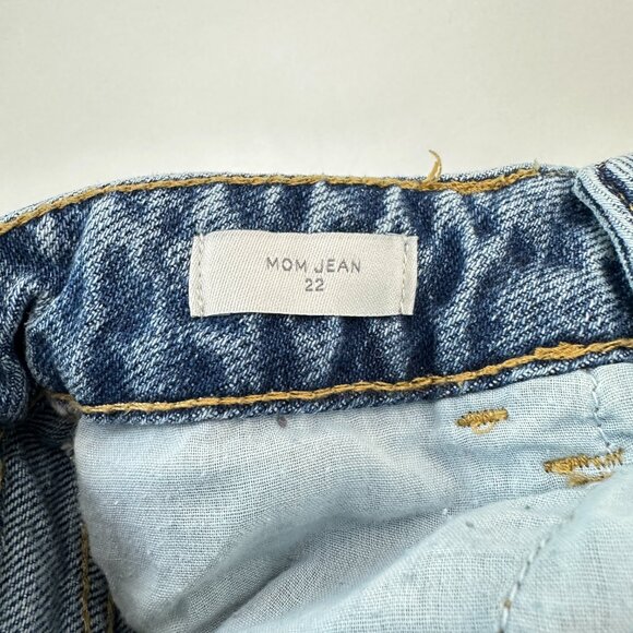 PacSun Mom Jean Distressed Women's size 22 Medium Wash Blue Denim Jeans - Picture 4 of 6
